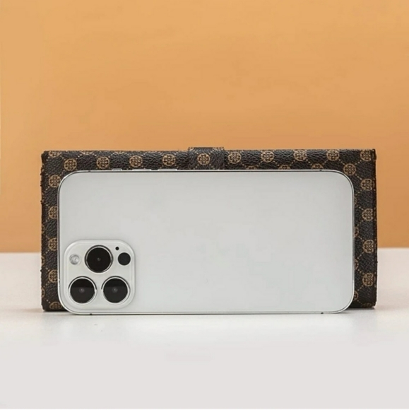 Brown Printed Wallet, NWOT - Picture 4 of 4